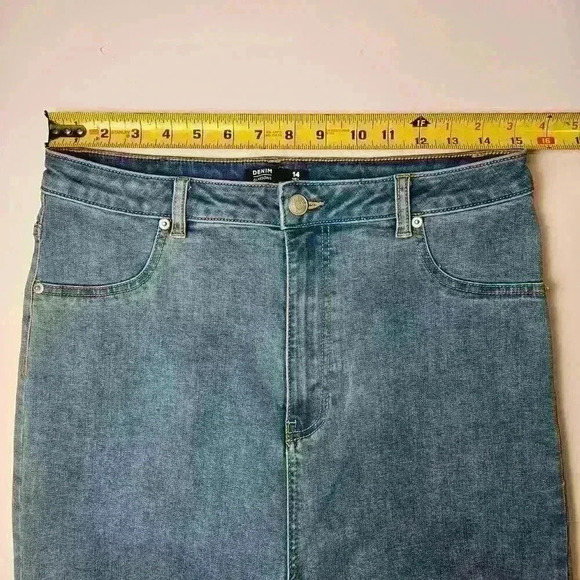 Glassons Denim Jegging Stretch High Waist Size 14 - Picture 5 of 11